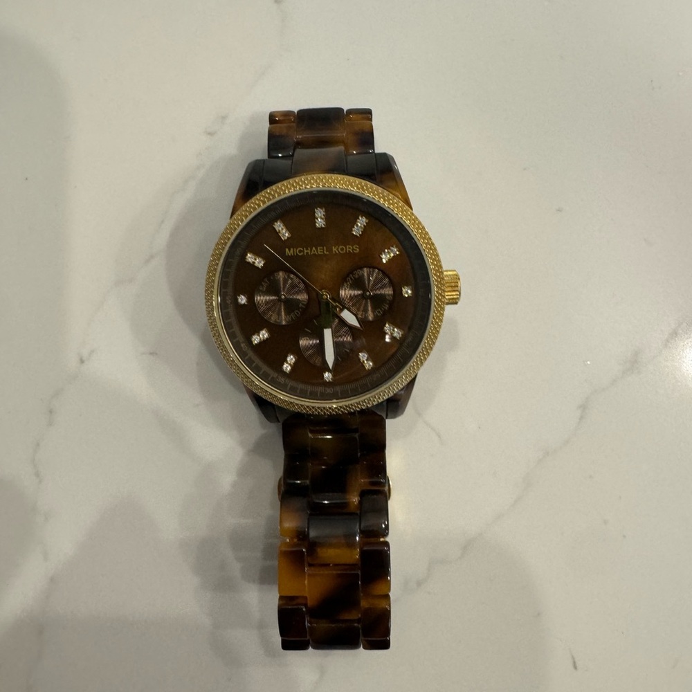 Michael Kors Brown and Gold Watch